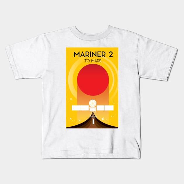 Mariner 2 "To Mars" Space Art Kids T-Shirt by nickemporium1